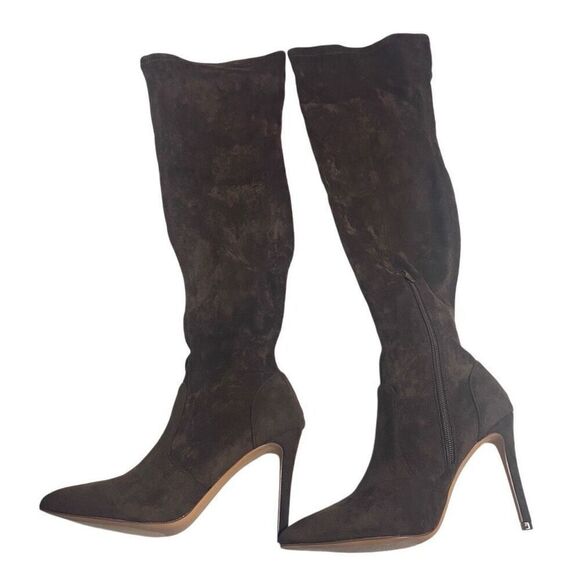 SHOEDAZZLE Ysabel Women’s Heeled Boot Coffee Brown Size 8 New With Box - Picture 1 of 10